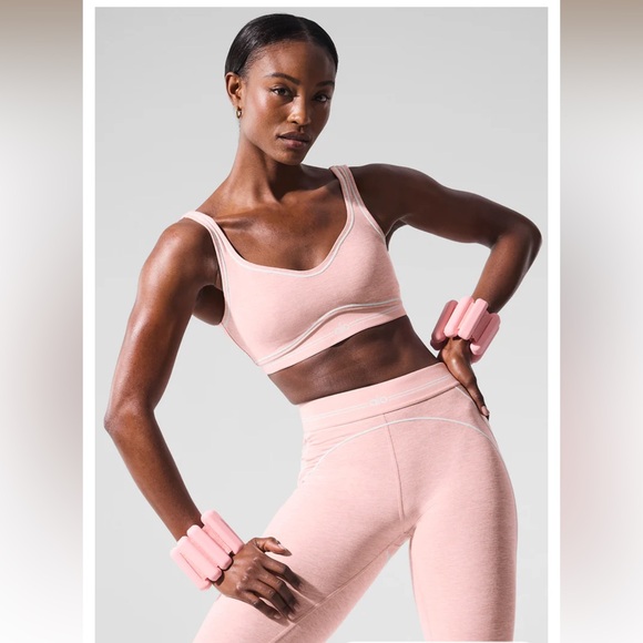 Alo Yoga Alosoft Heart Throb Bra - Picture 1 of 6